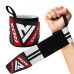 RDX W3 IPL USPA Approved Powerlifting Wrist Support Wraps with Thumb Loops OEKO-TEX® Standard 100 certified - BlackOrange