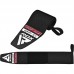 RDX W3 IPL USPA Approved Powerlifting Wrist Support Wraps with Thumb Loops OEKO-TEX® Standard 100 certified - BlackOrange