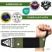 RDX W3 IPL USPA Approved Powerlifting Wrist Support Wraps with Thumb Loops OEKO-TEX® Standard 100 certified - Army Green