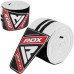 RDX K1 Elasticated Knee Compression Bandage Wraps OEKO-TEX® Standard 100 certified - Grey
