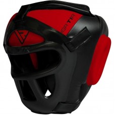 RDX T1 Head Guard With Removable Face Cage - Red / M