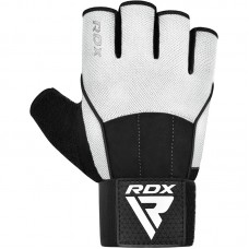 RDX Workout Gym Gloves W3 - White / L