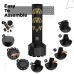 RDX Kt Ronin 4ft Kids Free Standing Punch Bag Black With Gloves For Training u0026 Workout Set - Black / 4ft