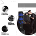 RDX Kt Ronin 4ft Kids Free Standing Punch Bag Black With Gloves For Training u0026 Workout Set - Black / 4ft
