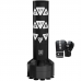 RDX Kt Ronin 4ft Kids Free Standing Punch Bag Black With Gloves For Training u0026 Workout Set - Pink / 4ft