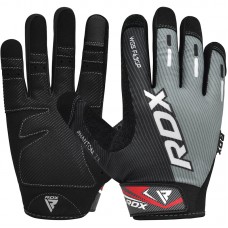 RDX F43 Full Finger Touch Screen Gym Workout Gloves - M / Grey