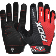 RDX F43 Full Finger Touch Screen Gym Workout Gloves - XL / Red