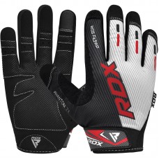 RDX F43 Full Finger Touch Screen Gym Workout Gloves - XL / White