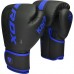RDX F6 Kara Boxing Training Gloves Black - Black / 18oz