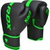 RDX F6 Kara Boxing Training Gloves Black - Black / 18oz