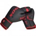RDX F6 Kara Boxing Training Gloves Black - Black / 18oz