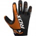 RDX F43 Full Finger Heavy Weightlifting Gym Gloves - M / Orange