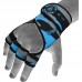 RDX X3 Weightlifting Grips - Blue / L/XL