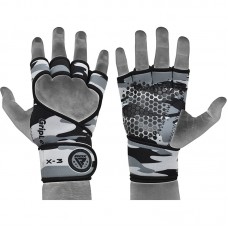 RDX X3 Weightlifting Grips - White / L/XL