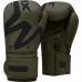 RDX F15 Nero Matte Green Boxing Gloves - 12oz