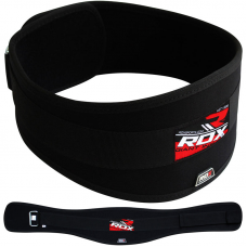 RDX 6C Neoprene Weightlifting Gym Belt - L / Black
