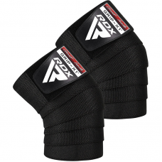 RDX K1 IPL u0026 USPA Approved Knee Wraps For Power u0026 Weight Lifting Gym Workouts Oeko-Tex Standard 100 Certified - Black