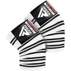 RDX K1 IPL u0026 USPA Approved Knee Wraps For Power u0026 Weight Lifting Gym Workouts Oeko-Tex Standard 100 Certified - White