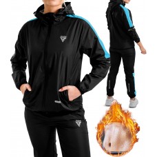 RDX H1 Weight Loss Sauna Suit For Women - Sky Blue / 2XL