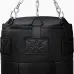 RDX 3-in-1 Angle Punch Bag Full Black with Gloves Set - Unfilled / Black