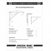 RDX X2B Folding Wall Bracket - Black