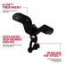 RDX CX Ceiling Hook with D Shackle - Black