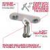 RDX 1W White Steel Ceiling Hook - White