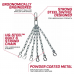 RDX PC 6 Hook Punch Bag Chains - Silver