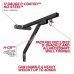 RDX X1 Punch Bag Steel Wall Bracket - Black