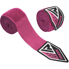 RDX RP 4.5m Pink Women Pro Hand Wraps Tape for Boxing, MMA u0026amp;amp; Muay Thai - Pink