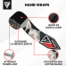RDX RC 4.5m Pro Hand Wraps Tape for Boxing, MMA u0026amp;amp; Muay Thai Elasticated - Camo Grey