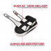 RDX T3 Muay Thai Kick Pads - White