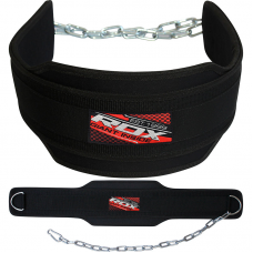 RDX 6DP Weight Training Dipping Belt with Chain - Black