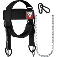RDX H2 Black Neck Harness For Weight Lifting u0026 Strengthening Exercises - Black