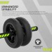 RDX W1 2-in-1 Ab Wheel Roller u0026 Knee Pad Mat - BlackGreen