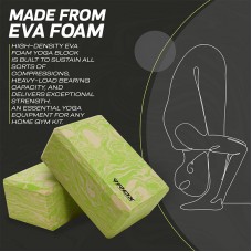 RDX GN EVA Foam High Density Non-Slips Yoga Block - Pair