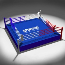 Боксерський Ринг професійний SPORTKO 5,5х5,5х0,6м канати 4,5х4,5м