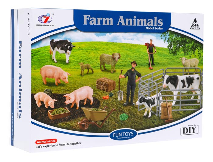 Q9899-ZJ67 zestaw farma figurki zagroda pudełko
