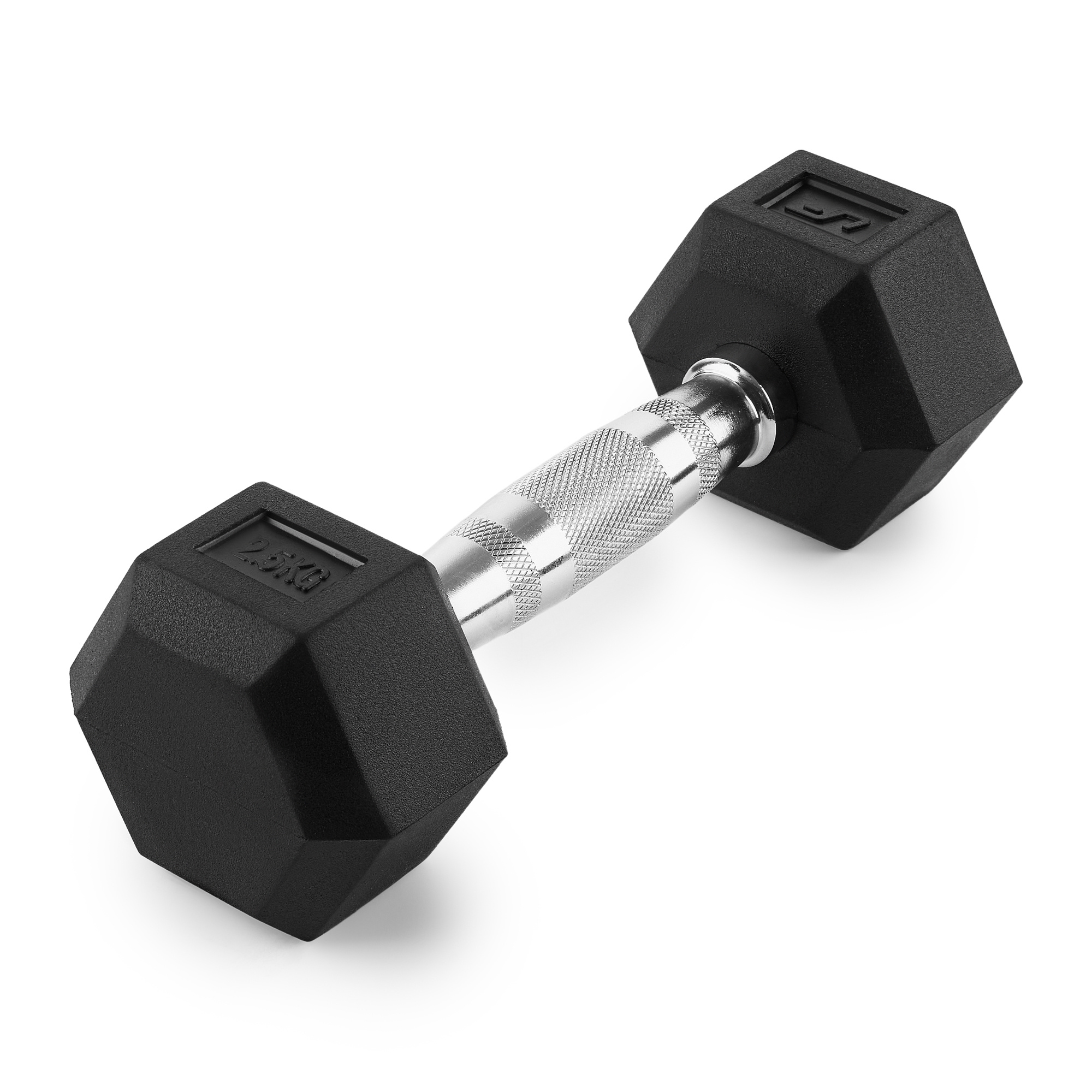 Чавунні гантелі HEX з гумовим покриттям