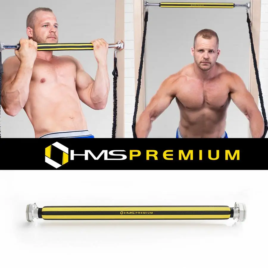 Турнік у дверний отвір з еспандерами HMS Premium DD03 60-175см