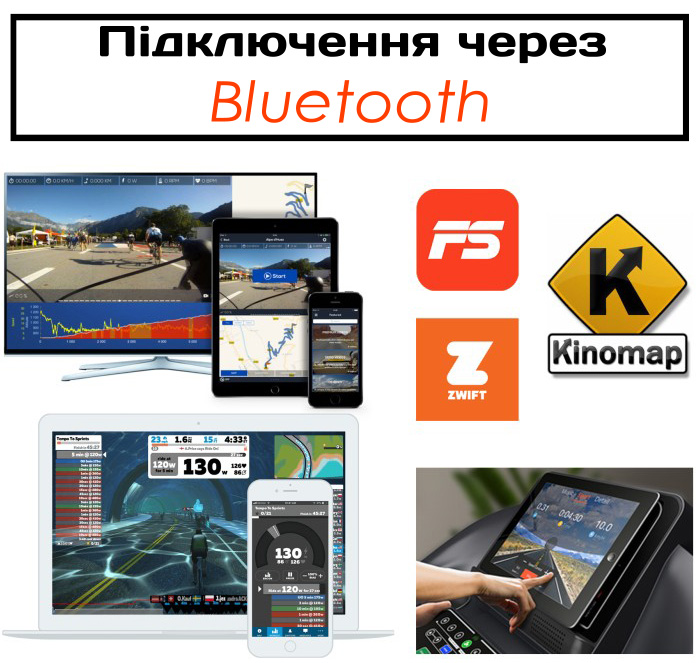 Можливість підключення бігової доріжки до смартфону або планшета через Bluetooth