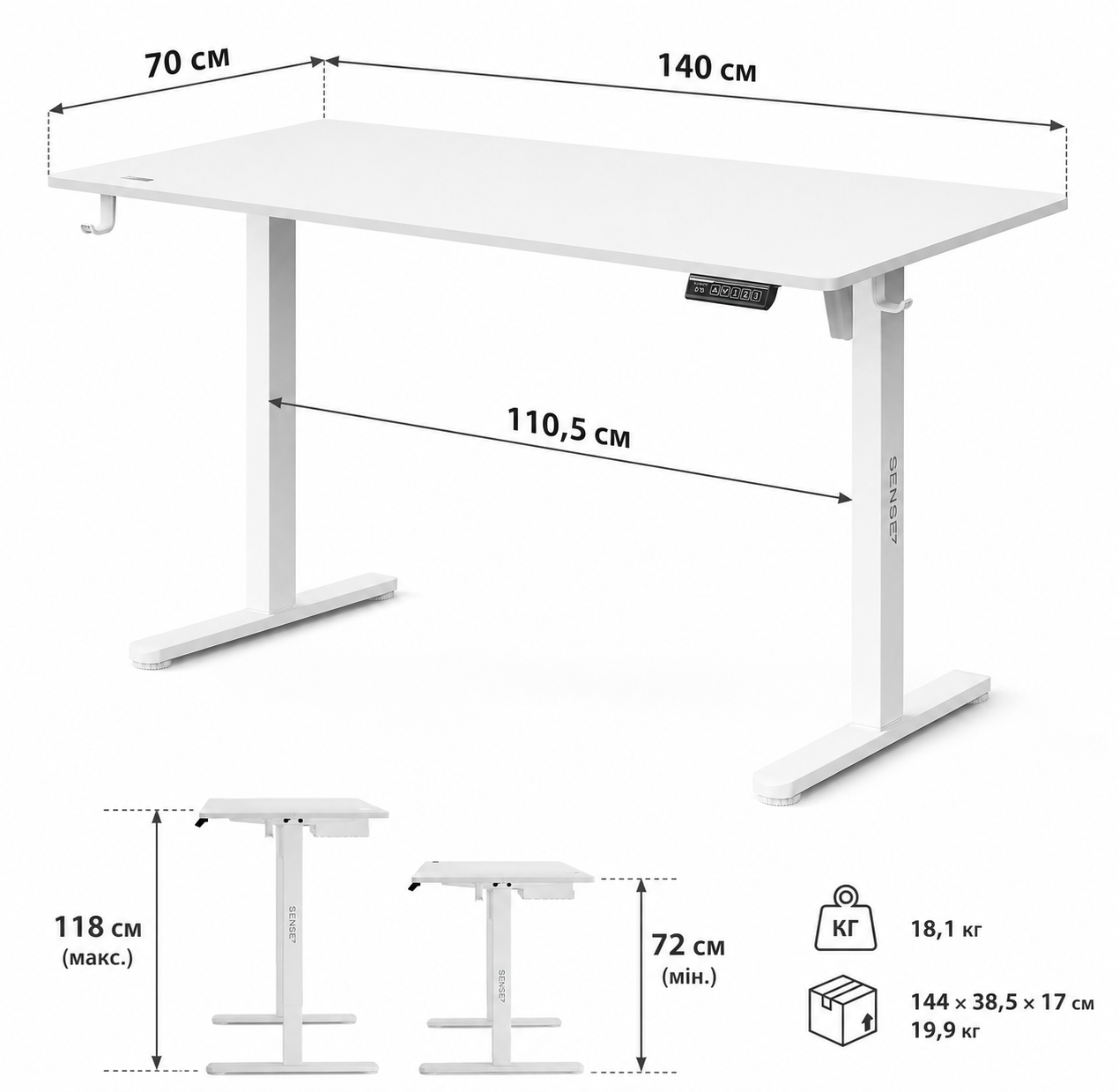 SENSE7 NOJO LIGHT 140x70