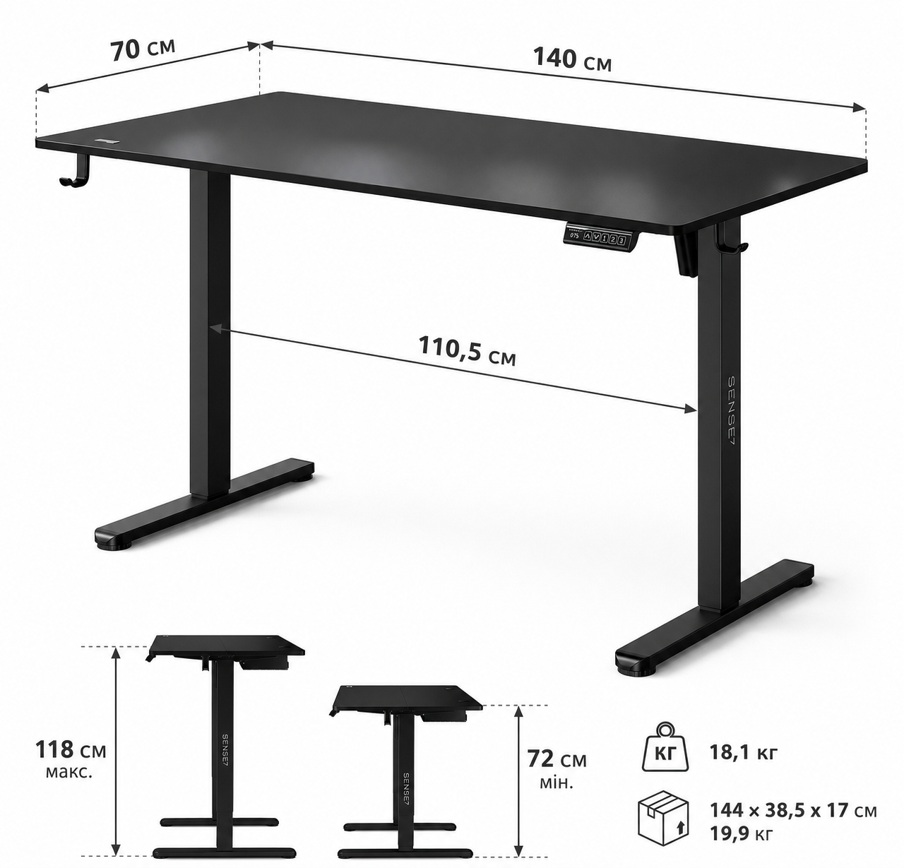 SENSE7 NOJO LIGHT 140x70