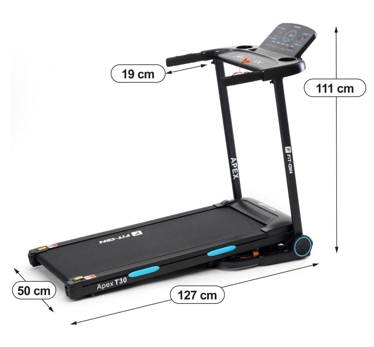 Компактна електрична бігова доріжка Fit-On Apex T30